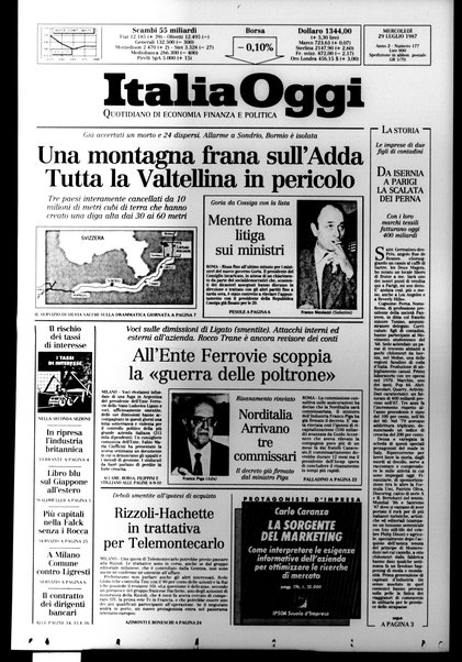 Italia oggi : quotidiano di economia finanza e politica